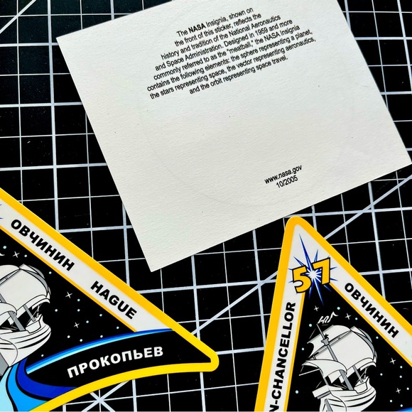 💝 FREE • NEW Official NASA Stickers, Set of 3 • Aerospace Stickers - Picture 2 of 3